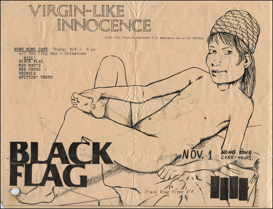 [Black Flag at the Hong Kong Café / Thurs. Nov. 1 1979]
