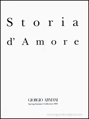 Storia d'Amore : Giorgio Armani Spring Summer Collection 1991