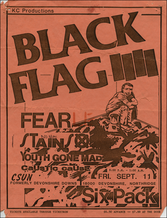 [ Black Flag at CSUN [ Six Pack ] / Fri. Sept. 11 ]