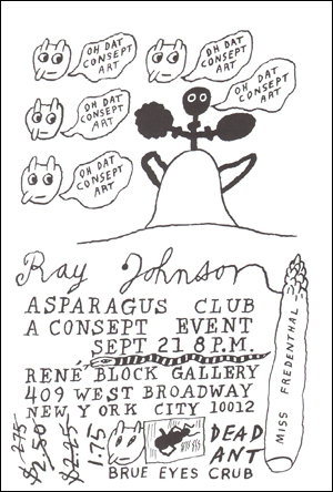 Ray Johnson : Asparagus Club A Consept Event