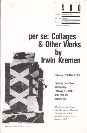 per se : Collages & Other Works by Irwin Kremen