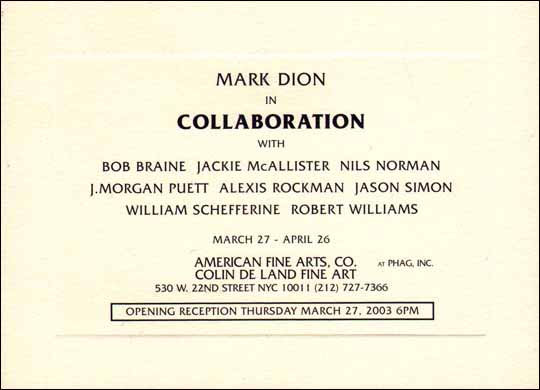 Mark Dion in Collaboration