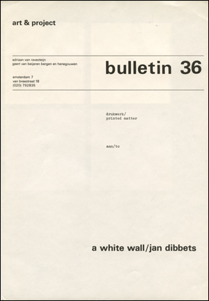Bulletin 36 : A White Wall