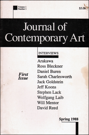 Journal of Contemporary Art : Interviews