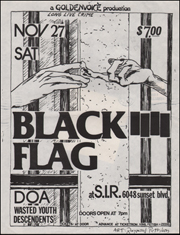 [ Black Flag at S.I.R. / Sat. Nov. 27 1982 ]
