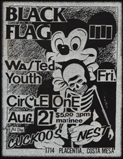 [Black Flag at the Cuckoos Nest / Fri. Aug. 21 1981]
