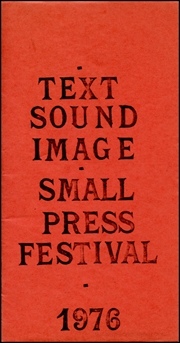 Text Sound Image : Small Press Festival, 1976