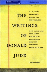 The Writings of Donald Judd