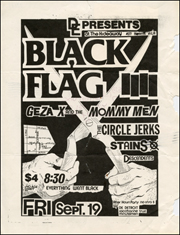 [ Black Flag at The Hideaway / Fri. Sept. 19 1980 ]