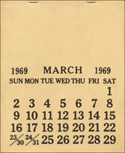 MARCH 1969 [aka : One Month]
