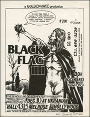 [Black Flag at the Ukranian Hall/ Rescheduled to December 10 / 