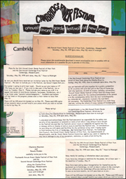 Archive of Administrative Documents Relating to the Organization of the 14th Annual Avant Garde Festival and 2nd Annual Cambridge River Festival