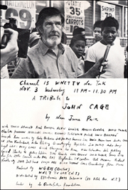 A Tribute to John Cage by Nam June Paik