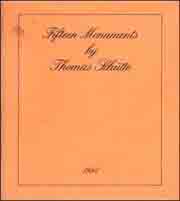 Fifteen Monuments by Thomas Schütte