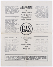 Gas : A Happening by Charles Frazier, Mardi Gerstein, Gordon Hyatt, Allan Kaprow