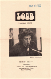 Loeb Program Board : Philip Glass in Concert