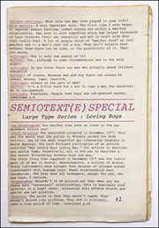 Semiotexte (e) / Semiotext(e) Special,  Large Type Series: Loving Boys / Intervention Series 2 : Loving Children