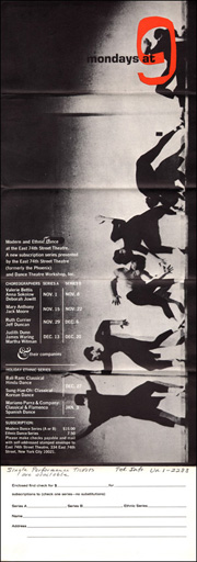 Dance Theater Workshop, Inc. : Mondays at 9