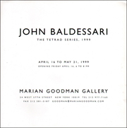 John Baldessari : The Tetrad Series, 1999