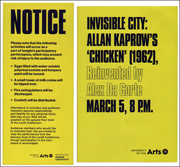 Invisible City : Allan Kaprow's 'Chicken' (1962), Reinvented by Alex Da Corte