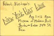 Robert Kushner's New York Hat Line