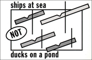 Ships at Sea / Not / Ducks on a Pond