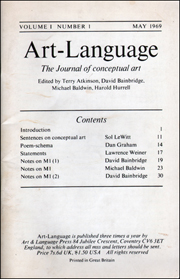 Art-Language : The Journal of Conceptual Art