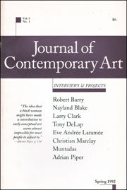 Journal of Contemporary Art : Interviews & Projects