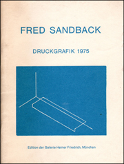 Fred Sandback : Druckgrafik 1975