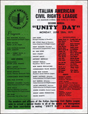 Italian American Civil Rights League Second Annual 