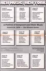 New Music, New York : A Festival of Composers and Their Music