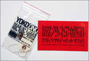 Yoko Ono : Drawings from Franklin Summer and Blood Objects from Family Album with Invitation to a Private Reception