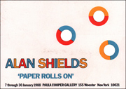 Alan Shields : 'Paper Rolls On'
