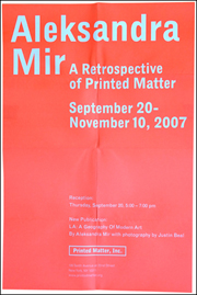 Aleksandra Mir : A Retrospective of Printed Matter