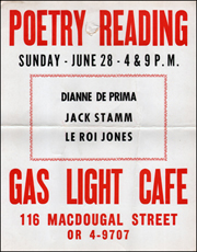 Poetry Reading : Gas Light Cafe