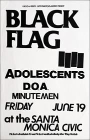 [ Black Flag at the Santa Monica Civic [ Six Pack ] [ Full Size ] / Fri. Jun. 19 1981 ]