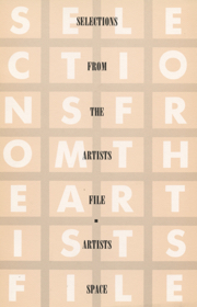 Selections from the Artists File