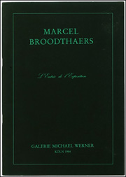Marcel Broodthaers : L'Entrée de l'Exposition