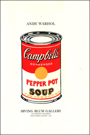 Andy Warhol / Pepper Pot Soup Can / Irving Blum Gallery / January 7, 1969